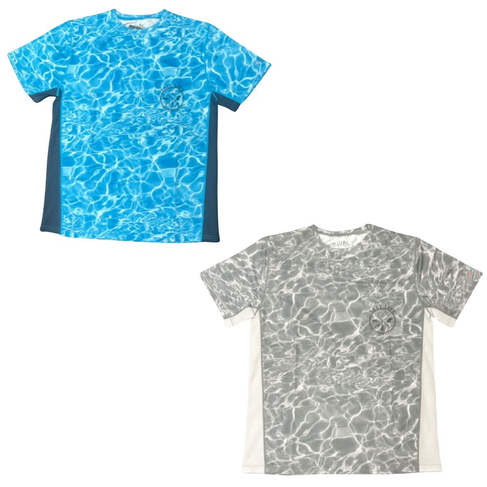 SALT LIFE Shirts & Polos - Polo - Blue & Grey - Size: S - Pack of 2