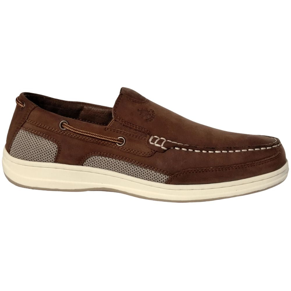 Crazy 4 Sailing Men's  Pacific Leather Loafer Shoes (Espresso)