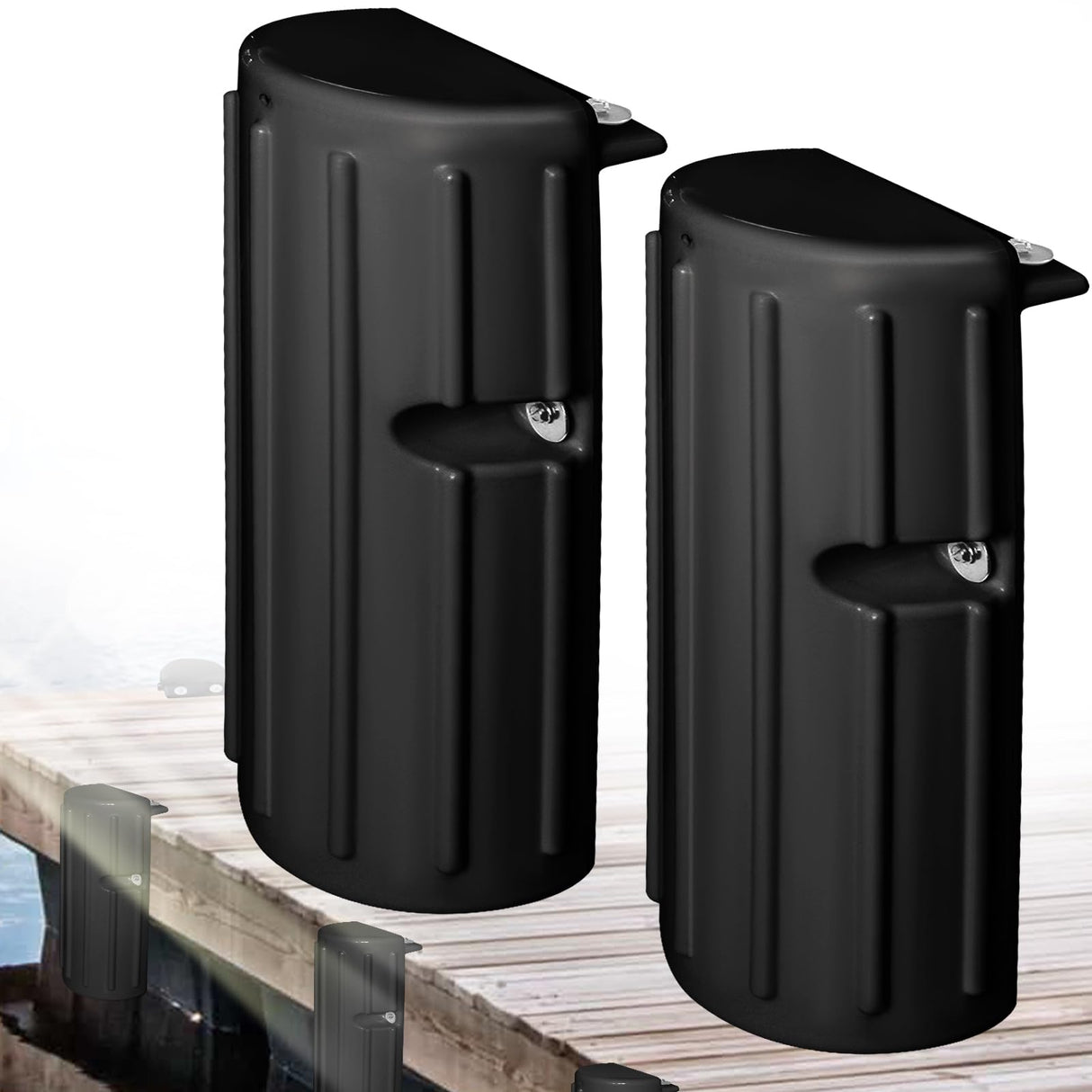 Dock Edge 3 Piece Dock Bumper Kit - 1 Corner Piece, 2 18" Straight Pieces