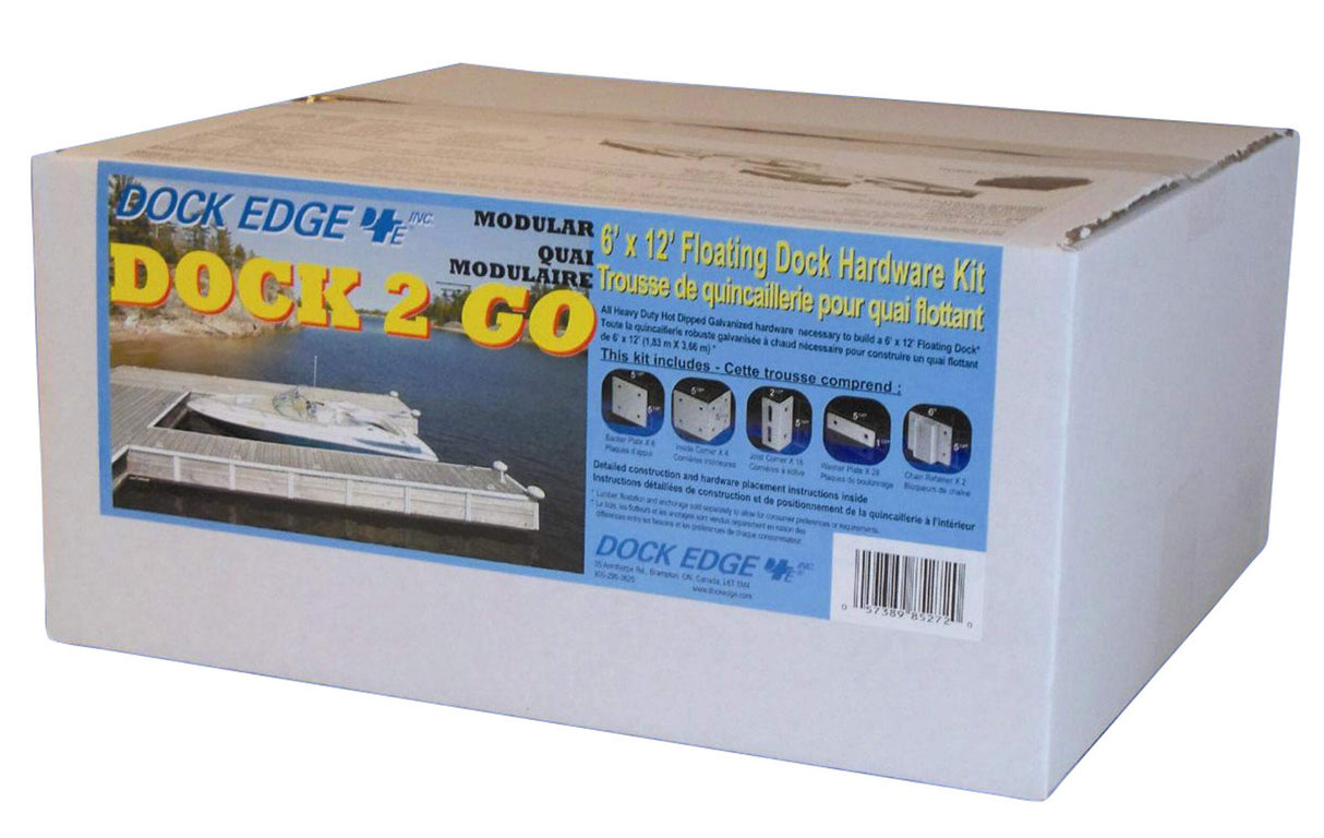 Dock Edge Dock 2 Go Modular 6' x 12' Floating Dock Hardware Kit