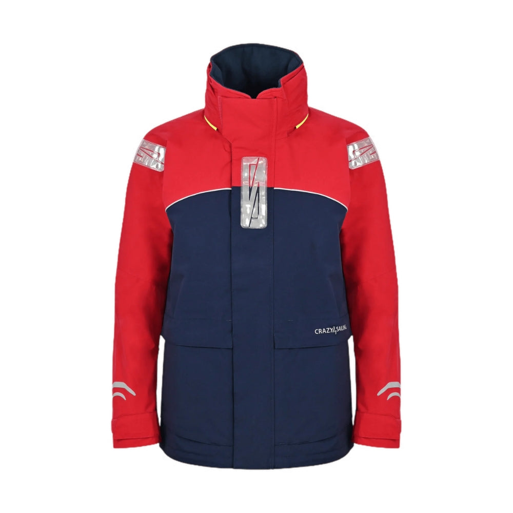 Crazy 4 Sailing Bergen II (Plus Size) Offshore Jacket (Red / Navy)