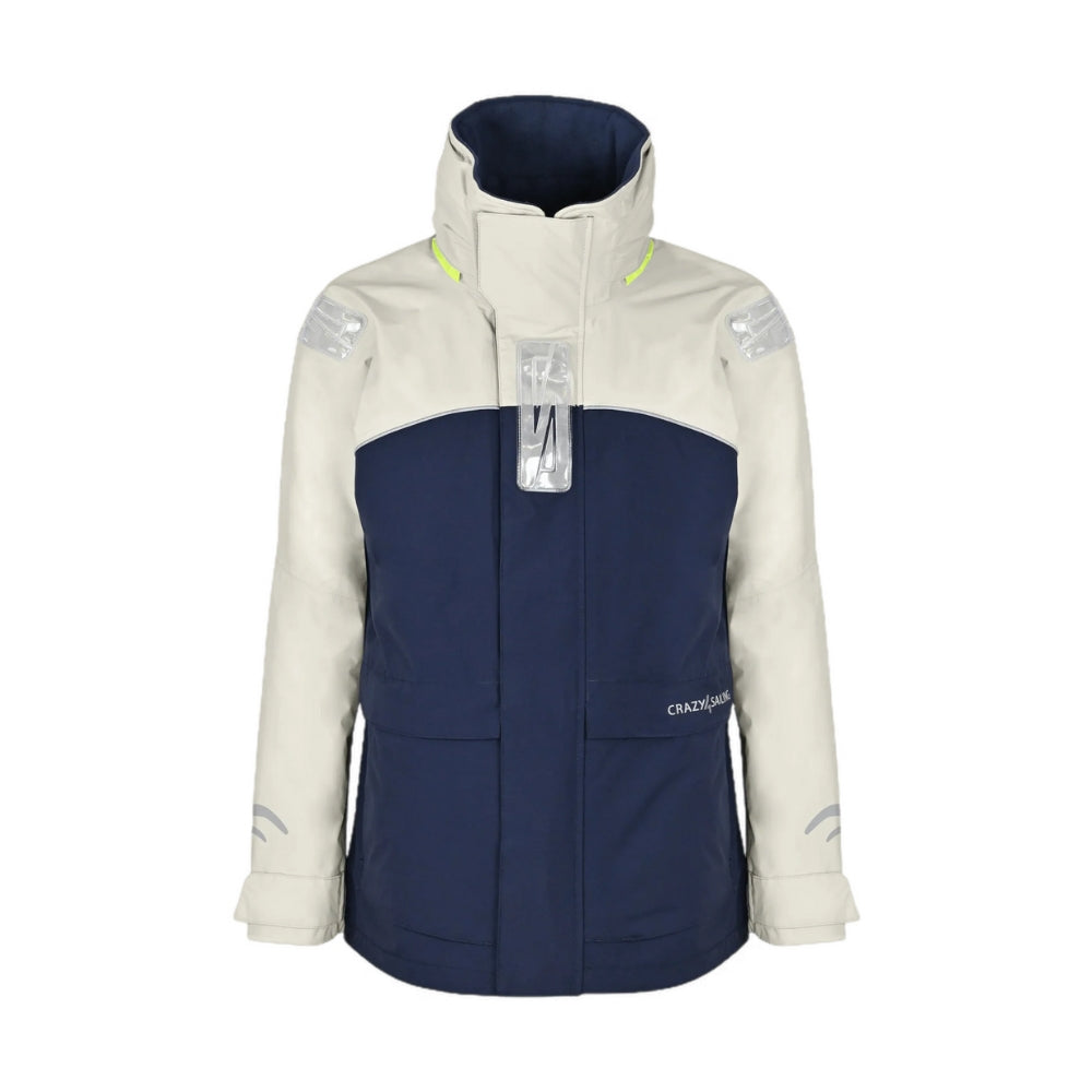 Crazy 4 Sailing Bergen II Offshore Women's Jacket (Silver / Navy)