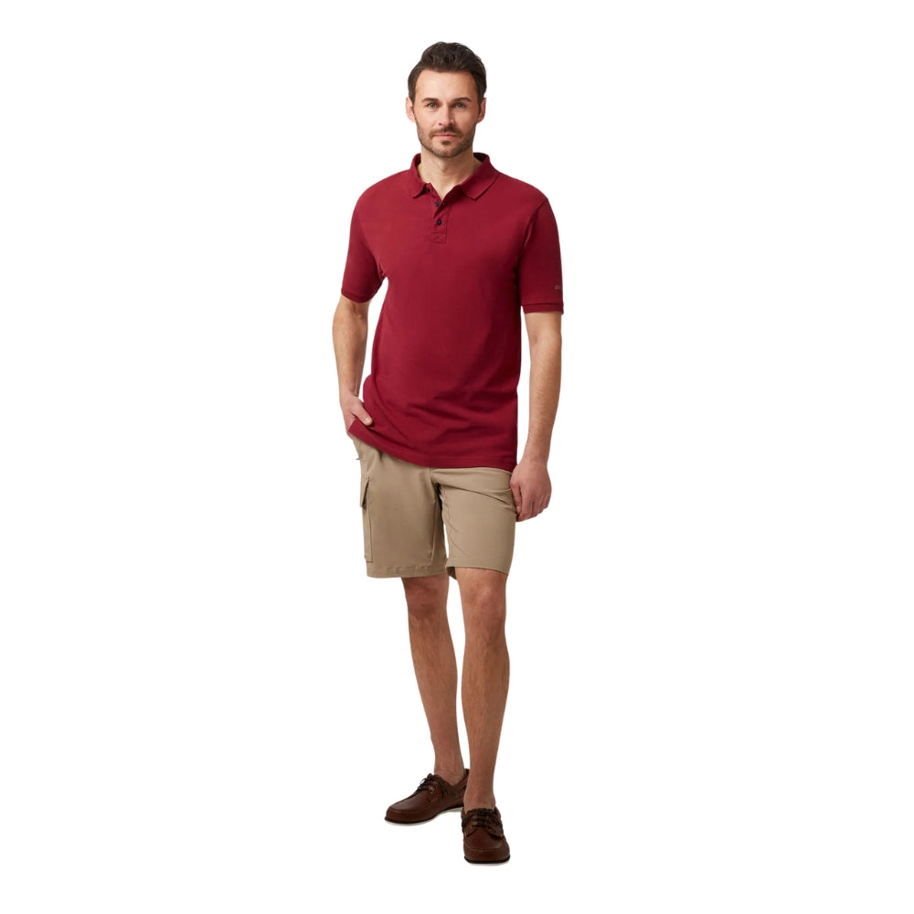 Crazy 4 Sailing "Classic" Polo Shirt (Dark Red)
