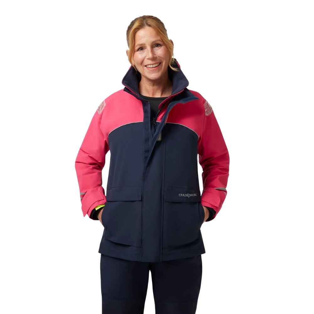 Crazy 4 Sailing Bergen II Offshore Women's Jacket (Pink Power / Navy)