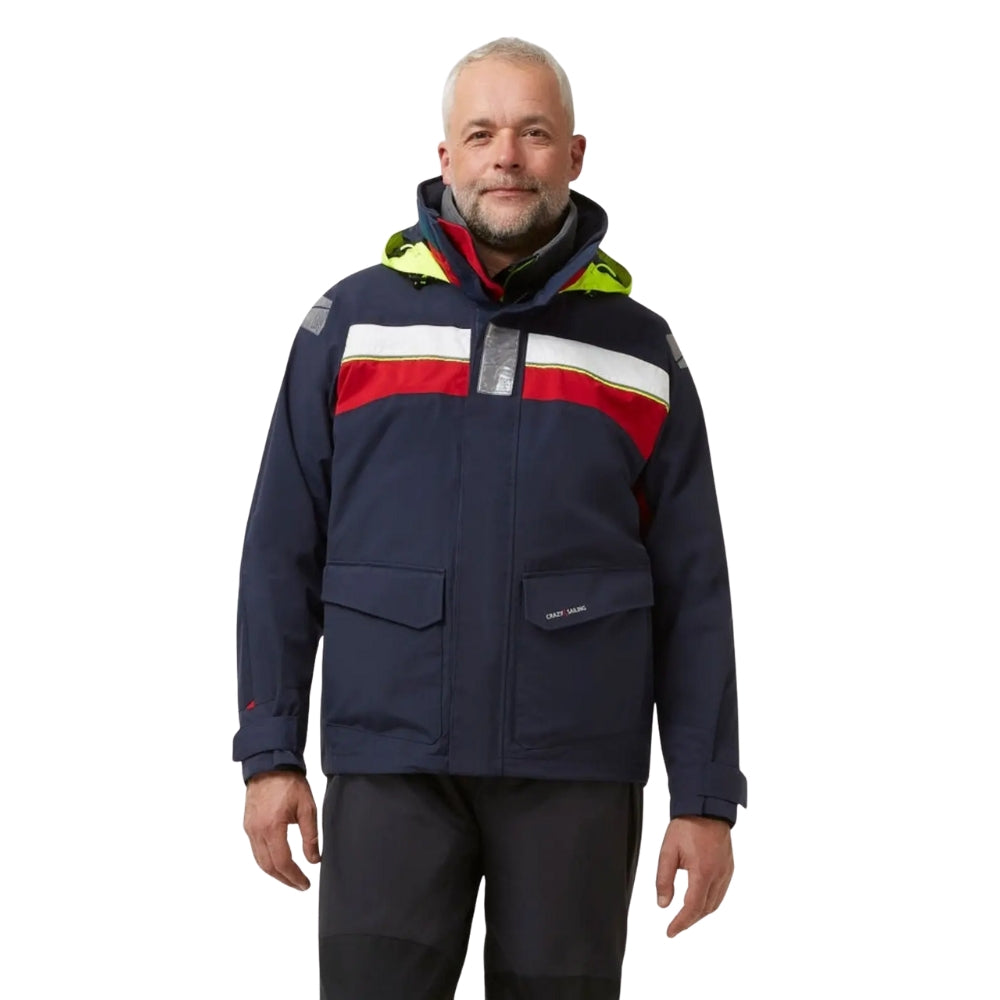 Crazy 4 Sailing Bergen Offshore Jacket (Navy / Red / White)