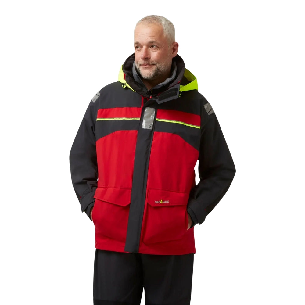Crazy 4 Sailing Bergen Offshore Jacket (Red / Carbon)