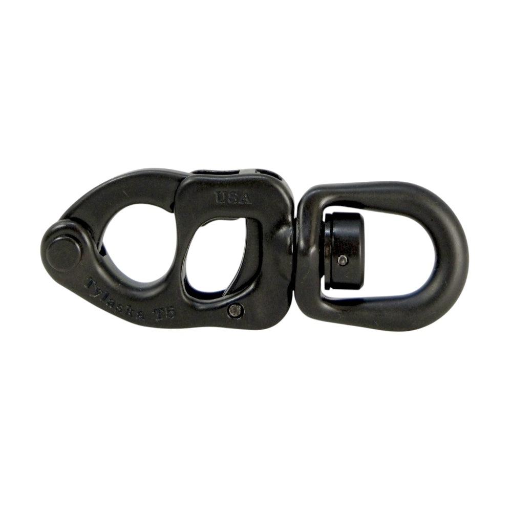 Tylaska Spares – T5 Standard Bail Snap Shackle – Black Oxide Finish (TY1005-S-BL)
