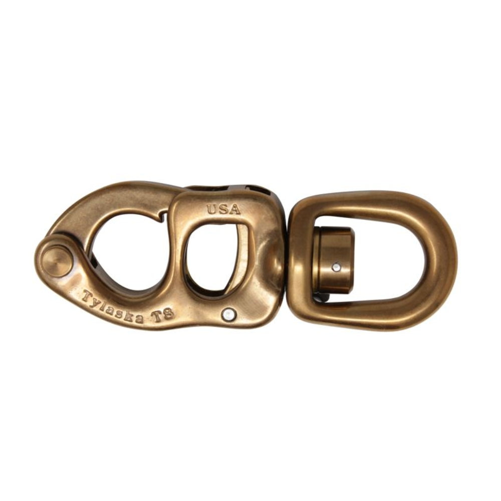 Tylaska Spares – T8 Standard Bail Snap Shackle – Bronze Finish (TY1008-S-BRZ)