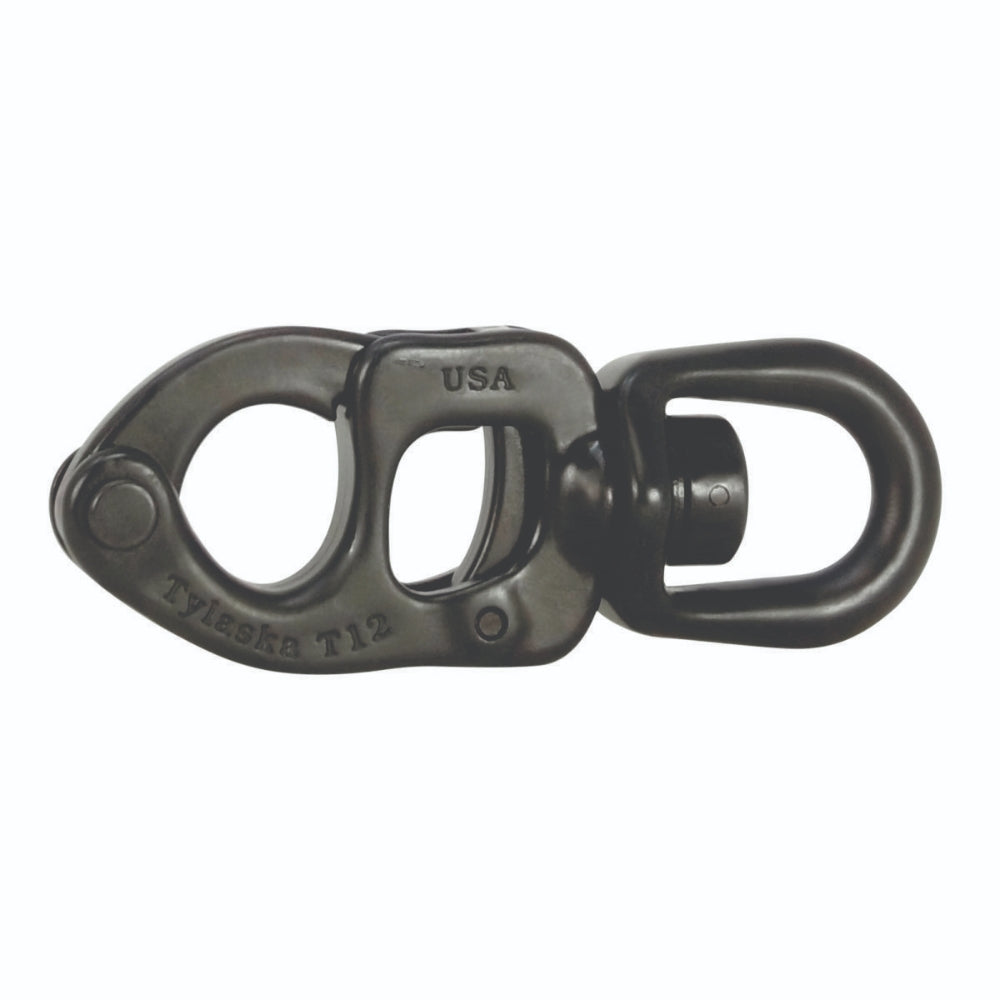 Tylaska Spares – T12 Standard Bail Snap Shackle – Black Oxide Finish (TY1012-S-BL)