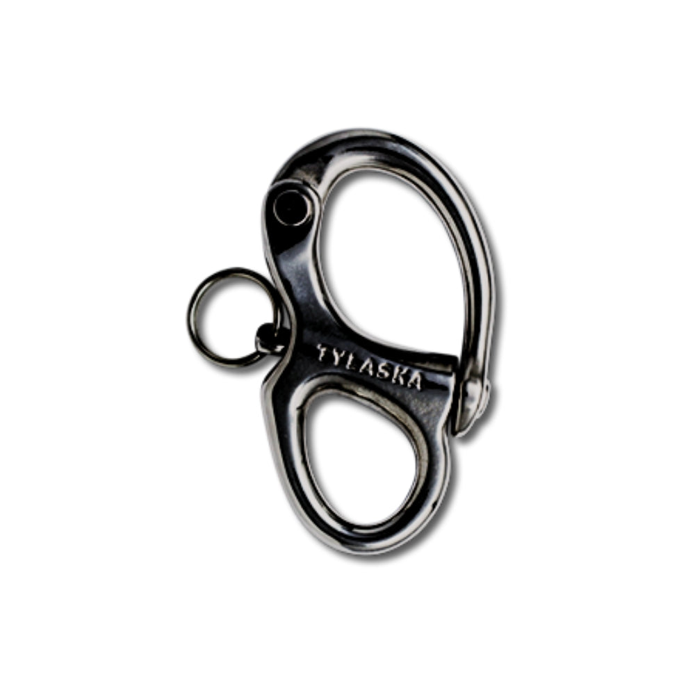 Tylaska Spares – CR8 Fixed Bail Snap Shackle – Black Oxide Finish (TY1108-FB-BL)