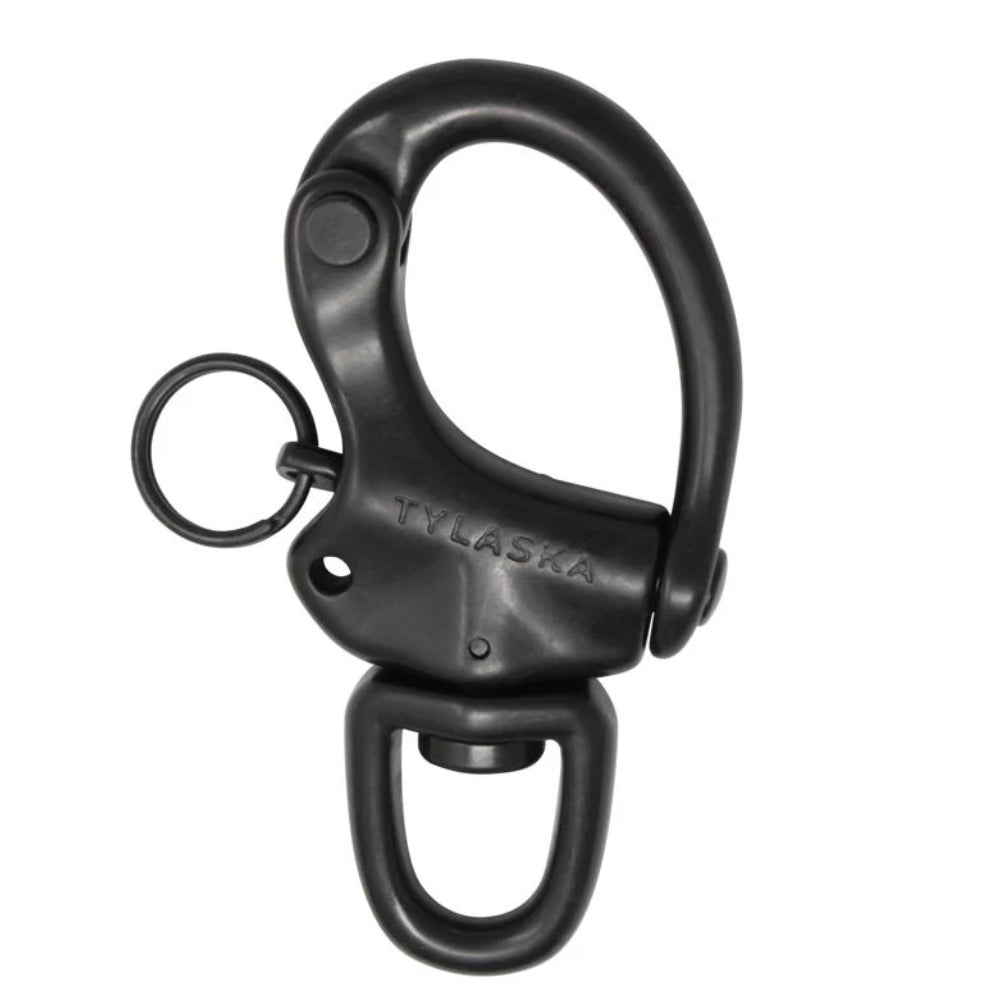Tylaska Spares – CR8 Swivel Bail Snap Shackle – Black Oxide Finish (TY1108-S-BL)