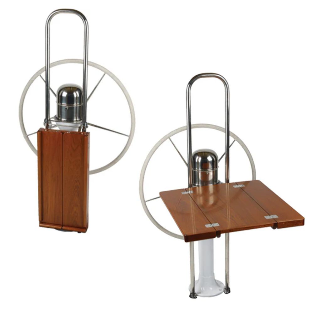 Edson Tables - Teak Drop Leaf Folding Table For 9.5 in Guard