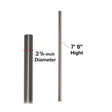 Edson Navcom Tower Mast 7.5 ft. (2286 mm) - Anodized Aluminum