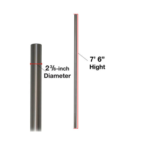 Edson Navcom Tower Mast 7.5 ft. (2286 mm) - Anodized Aluminum