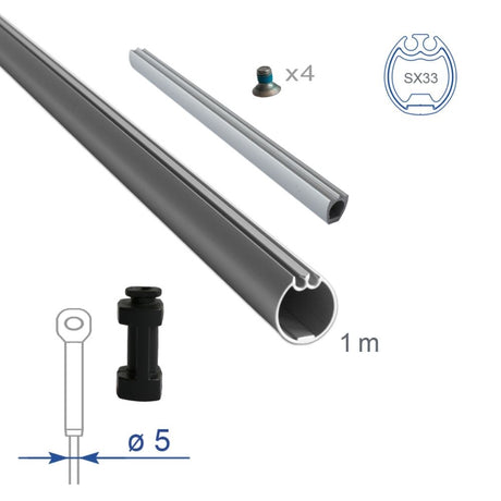 Facnor Extrusion Assembly (1m - 5mm) for FD170 / LS070 / LS130 / LX100 / LX130 Furlers