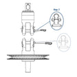 Facnor Jaw Pin + Safety Ring for FX+900 Furlers