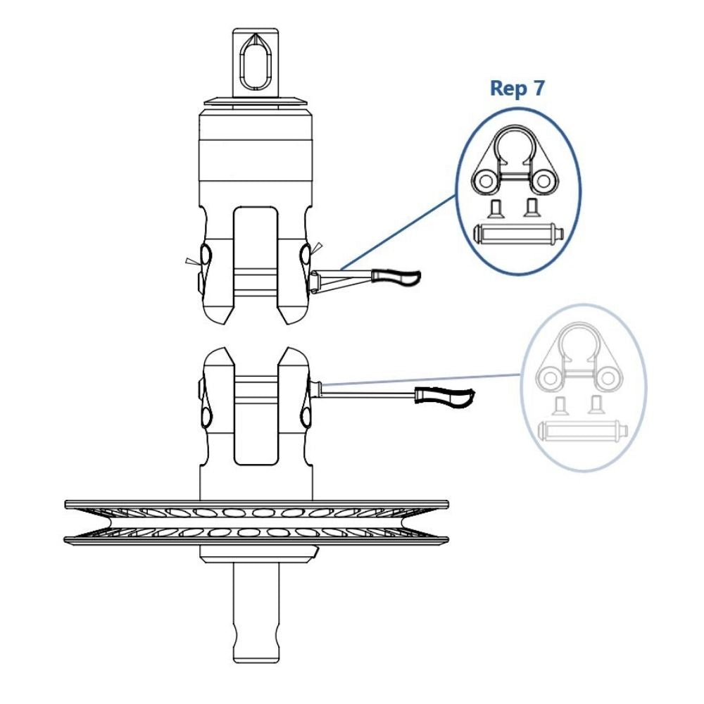 Facnor Jaw Pin + Safety Ring for FX+900 Furlers