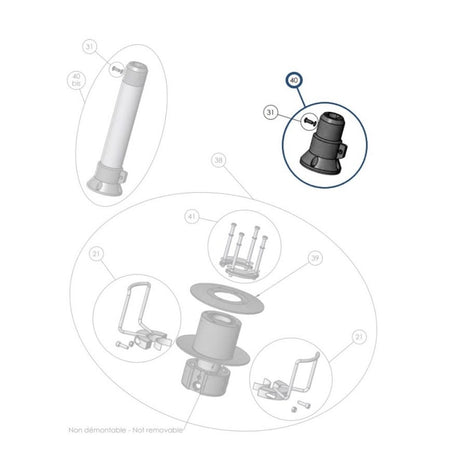 Facnor Drum Fixed Nose Only for LS200 / LS290 Furlers