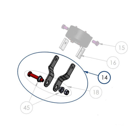 Facnor Link Plates Kit (150mm - 16mm) for FD280 / FD310 Furlers