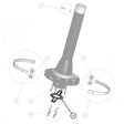 Facnor Guide Fixation Plate for FD170 / FD210 / FD230 Furlers