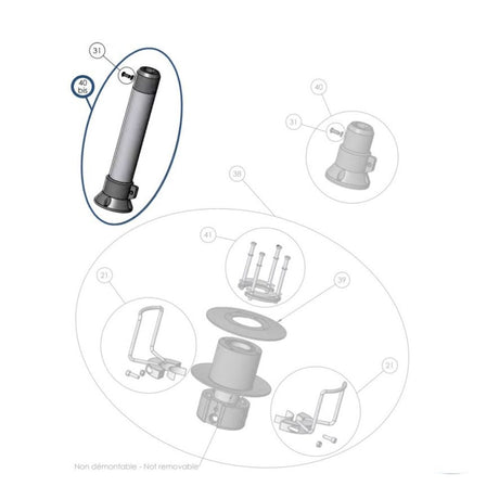 Facnor Drum Fixed Nose w/ Turnbuckle for LS165 Furlers