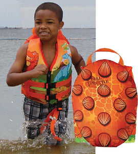 Full Throttle Water Buddies Life Vest - Child 30-50lbs - Dinosaurs