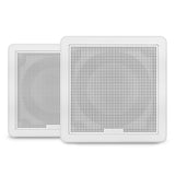 Garmin Speakers -  Fusion&#174; FM Series  6.5" 120-Watt Square White Flush Mount