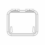 Goiot Escape Hatch - 19 5/16 x 16 9/16 in. (491 x 421 mm) (Grey Acrylic / Aluminum Frame) - Size 49.42