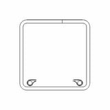 Goiot Opal Hatches - 26 13/16 x 26 13/16 in. (681 x 681 mm) - Size T70