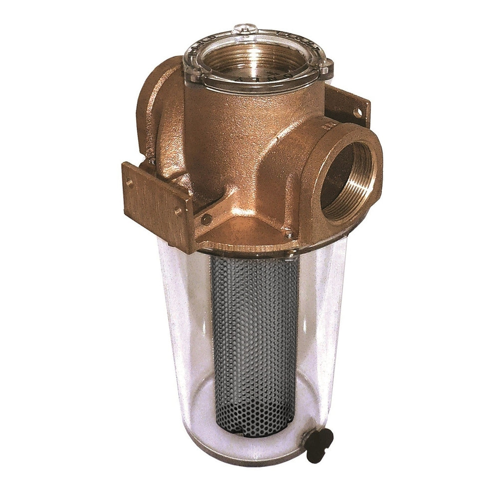 GROCO ARG-1000 Series 1" Raw Water Strainer w/Non-Metallic Plastic Basket