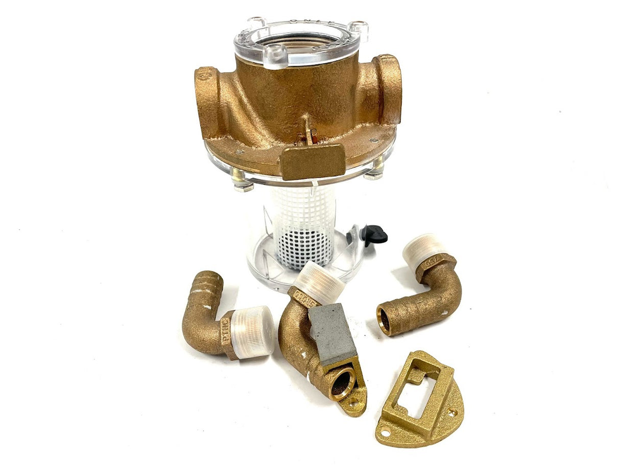 GROCO ARG-500 Series 1/2" Raw Water Strainer w/Stainless Steel Basket