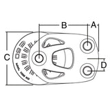 Harken Block - Element 60mm Single - Footblock - Lockoff (Right)_Additional2