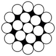 Hayn Wire - Compact Strand 1x7 - Dia: 3/16 in (5 mm) - Per ft.