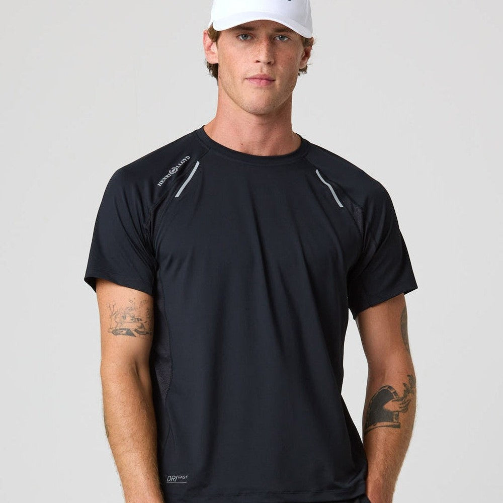 Henri Lloyd Dynamik Dri Fast Short Sleeves T-Shirt (Black)