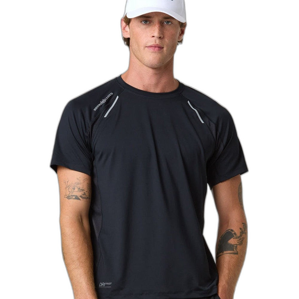 Henri Lloyd Dynamik Dri Fast Short Sleeves T-Shirt (Black)