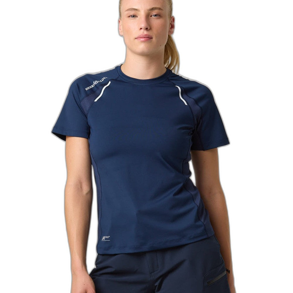 Henri Lloyd Ladies Dynamik Dri Fast Short Sleeves T-Shirt (Navy Blue)