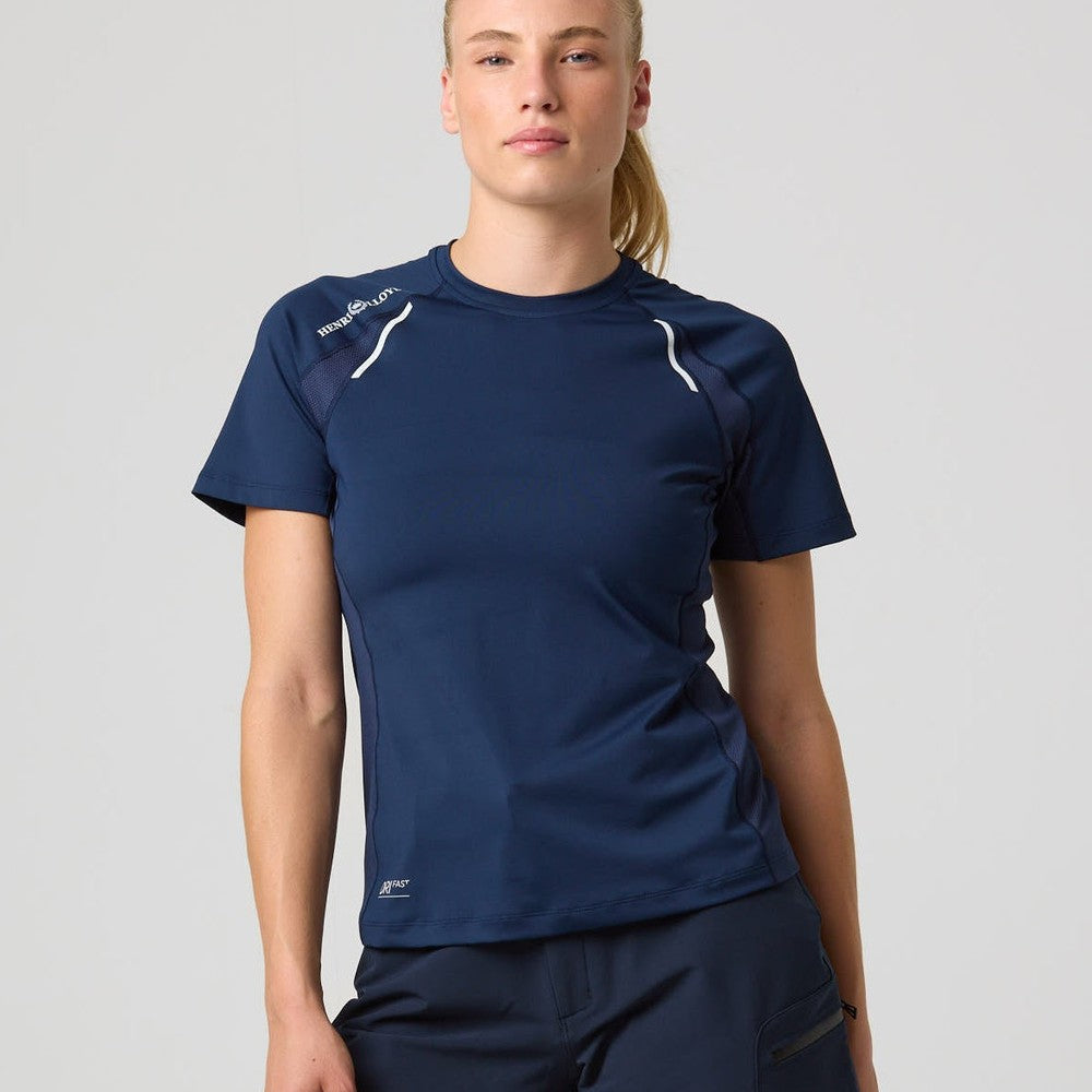 Henri Lloyd Ladies Dynamik Dri Fast Short Sleeves T-Shirt (Navy Blue)