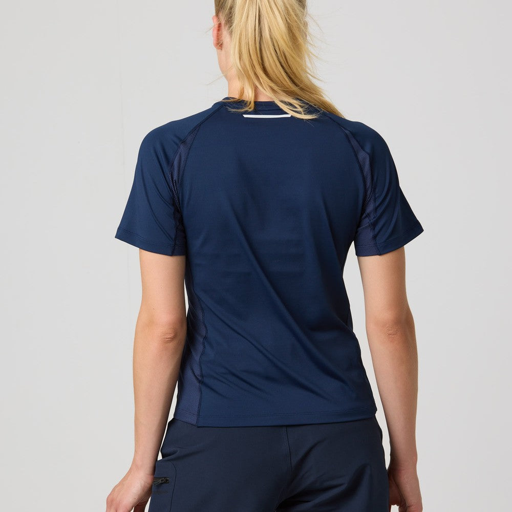Henri Lloyd Ladies Dynamik Dri Fast Short Sleeves T-Shirt (Navy Blue)