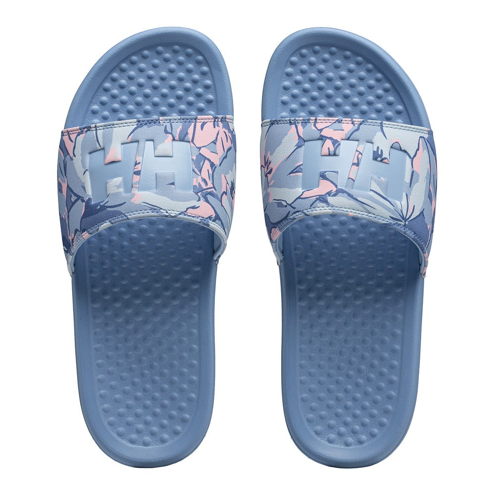 Helly Hansen Women's HH Easy On-Off Style Comfort Slide - Bright Blue Flora Aop