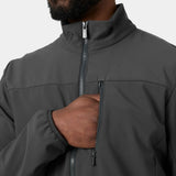 Helly Hansen Men's Crew Softshell Weatherproof Jacket 20 - Ebony