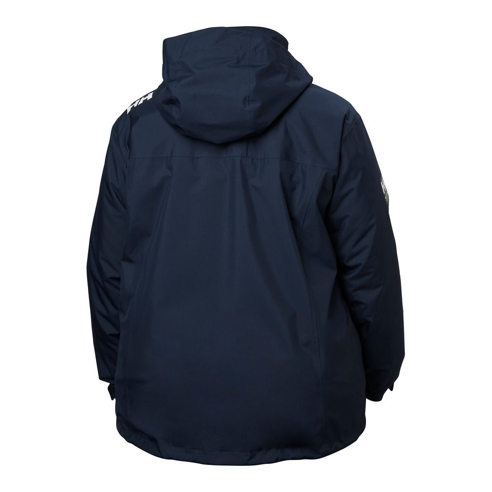 Helly Hansen Women's Hooded Crew Midlayer Plus Jacket 2.0 - Navy