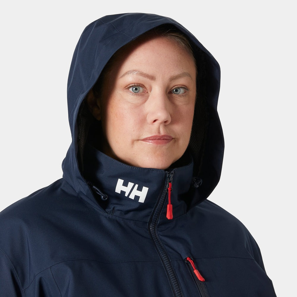 Helly Hansen Women's Hooded Crew Midlayer Plus Jacket 2.0 - Navy