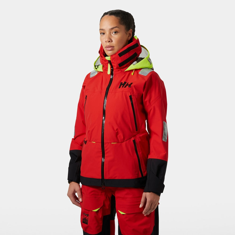 Helly Hansen Women's Ægir Race Sailing Jacket 2.0 - Alert Red