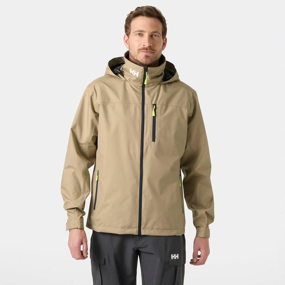 Helly Hansen Men’s Crew Hooded Jacket 2.0 - Pebble