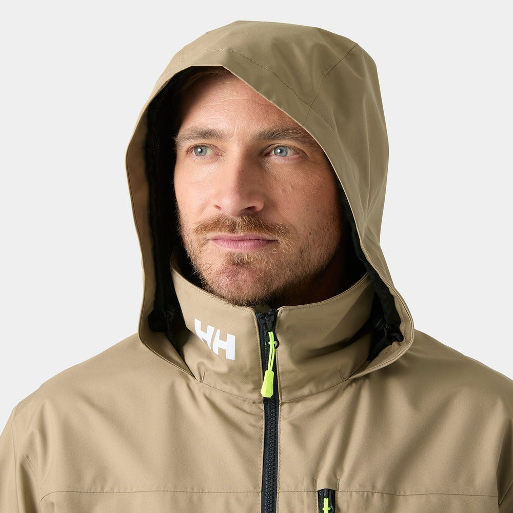Helly Hansen Men’s Crew Hooded Jacket 2.0 - Pebble