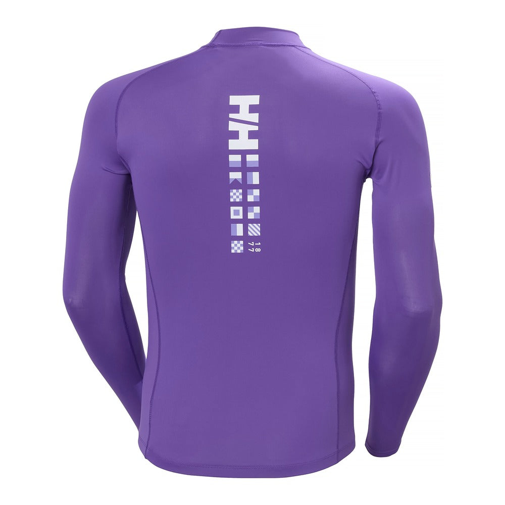 Helly Hansen Unisex Waterwear Rashguard - Foil Purple