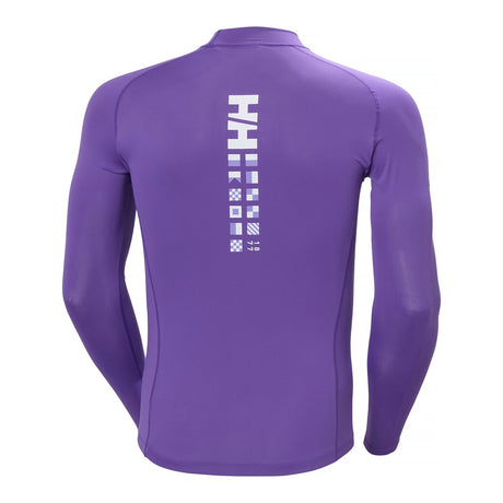 Helly Hansen Unisex Waterwear Rashguard - Foil Purple