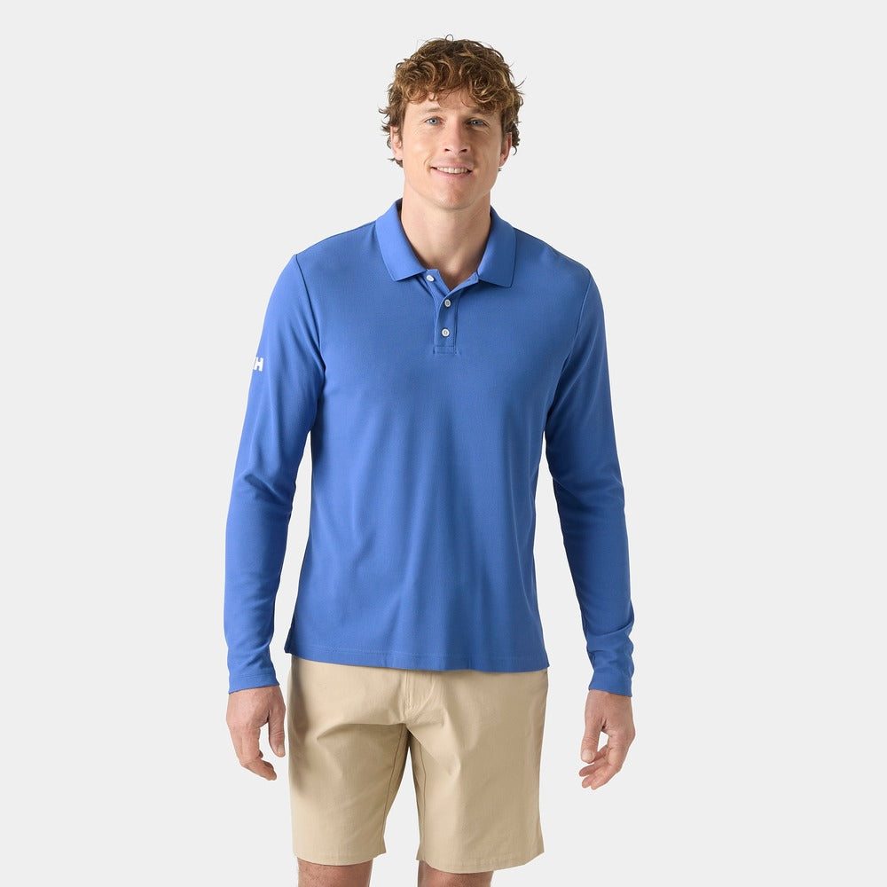 Helly Hansen Men's Crewline LS Polo - Regatta Blue