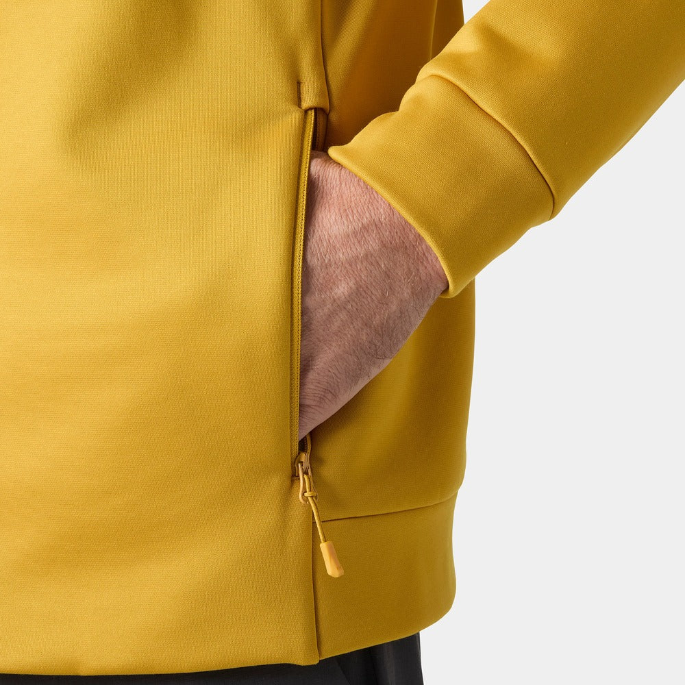 Helly Hansen Men’s Crew Fleece Jacket - Yellow Moss