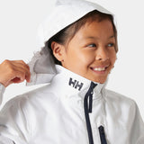 Helly Hansen Juniors’ Crew Hooded Jacket - White